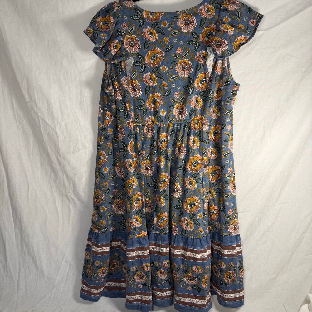 Matilda Jane Heart to Heart Pasture Floral Dress Women’s Medium Blue Boho - Picture 7 of 9